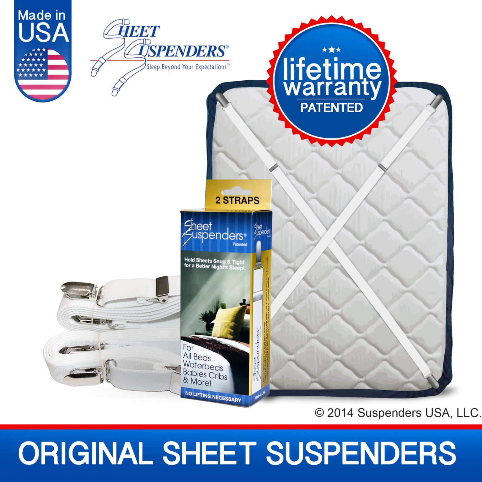 Benefits of using sheet suspenders Sheet Suspenders